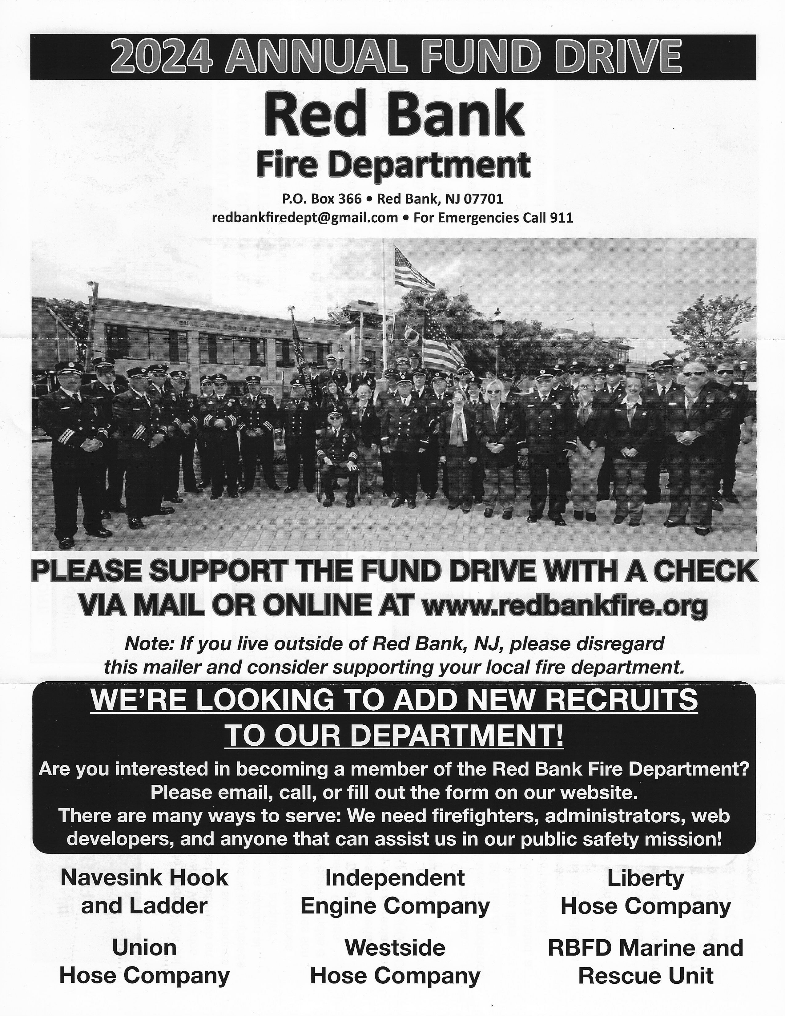 RBFD 2024 Fundraising Flier